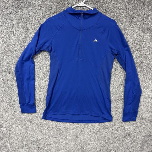 adidas Tops - Adidas Shirt Womens Medium Climalite Quarter Zip Running Thumbholes Athletic